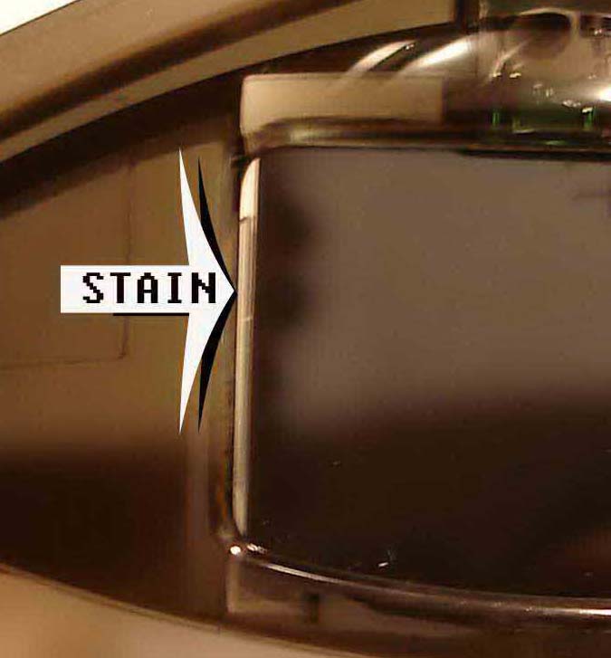 stain on right lcd
